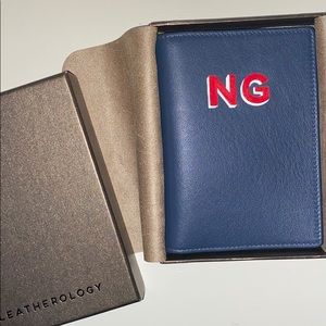 Leatherology Passport Holder with NG Initials
